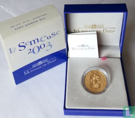 Frankrijk 20 euro 2003 (PROOF) "La Semeuse" - Afbeelding 3