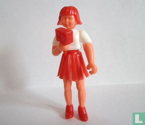 Girl with layer skirt and radio - Image 1