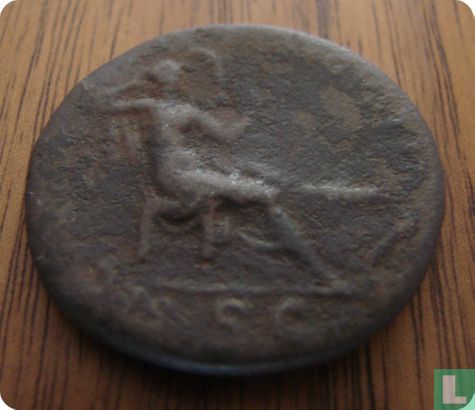 Romeinse Rijk, AE Dupondius, 54-68 AD, Nero, Rome - Bild 2