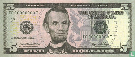 Verenigde Staten 5 dollars 2009 G - Afbeelding 1