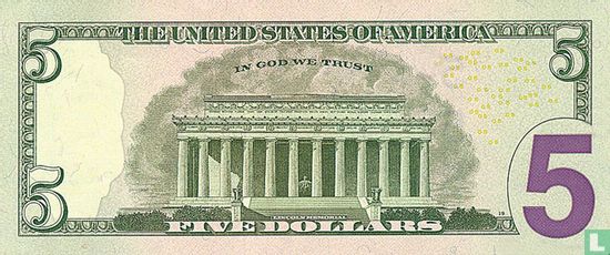 Verenigde Staten 5 dollars 2009 G - Afbeelding 2
