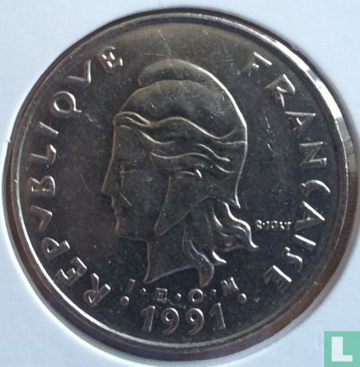 Polynésie française 50 francs 1991 - Image 1