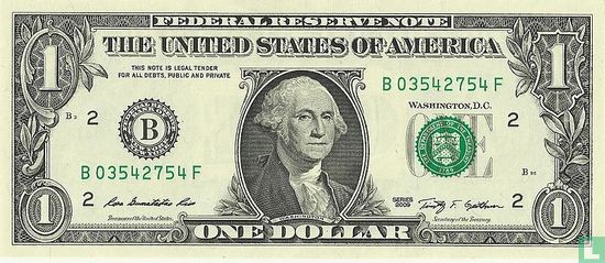 Dollar des États-Unis 1 2009 B - Image 1