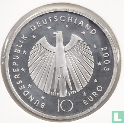 Duitsland 10 euro 2003 (G) "2006 Football World Cup in Germany" - Afbeelding 1