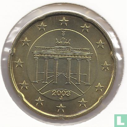 Allemagne 20 cent 2003 (J) - Image 1