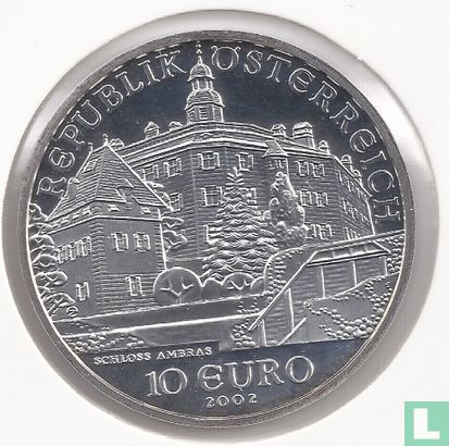 Austria 10 euro 2002 (PROOF) "Ambras castle" - Image 1