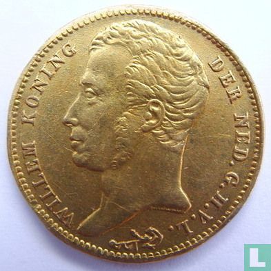 Niederlande 10 Gulden 1825 (Hermesstab) - Bild 2