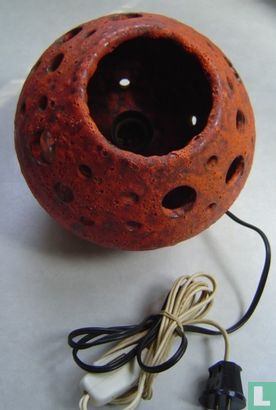 Lamp - Retro Oranje keramiek - Afbeelding 2