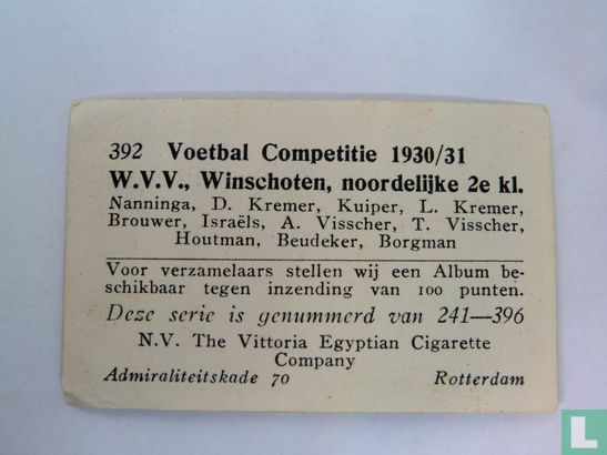 W.V.V. Winschoten Noordelijke 2e kl. 1930 - Image 2
