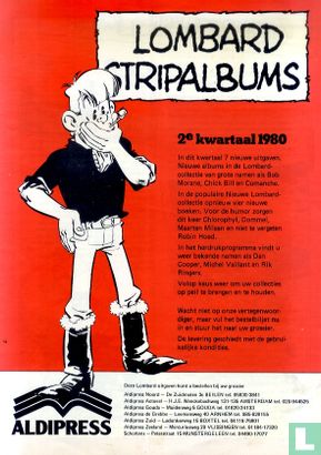 Lombard stripalbums 2e kwartaal 1980 - Afbeelding 1