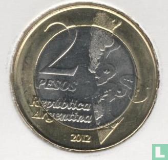 Argentinië 2 pesos 2012 "30th anniversary Falklands War" - Afbeelding 1