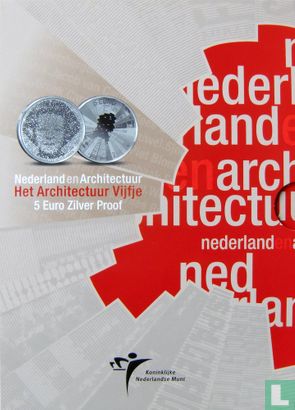 Netherlands 5 euro 2008 (PROOF - folder) "Architecture in the Netherlands" - Image 3