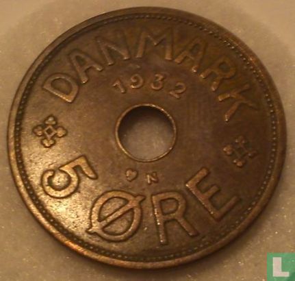 Danemark 5 øre 1932 - Image 1