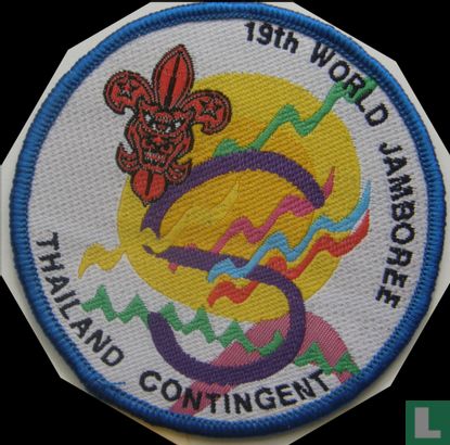Thailand contingent - 19th World Jamboree (blue border)