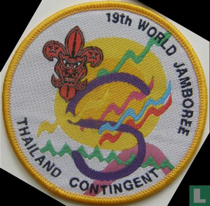 Thailand contingent - 19th World Jamboree (yellow border)