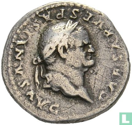 Vespasian 69-79, AR Denarius Rome 70	  - Image 2