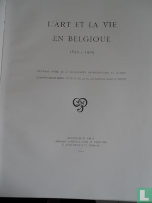 L'art et la vie en Belgique  1830-1905 - Afbeelding 3