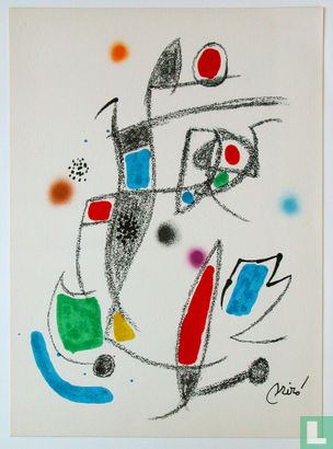 Originele litho van Joan Miro, Maravillas 10, 1975 - Afbeelding 1
