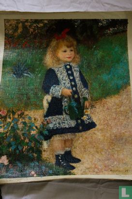 Reproductie Renoir: A girl with the watering can uit 1876  - Afbeelding 1