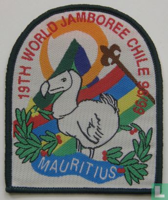Mauritius contingent (fake) - 19th World Jamboree (green border)