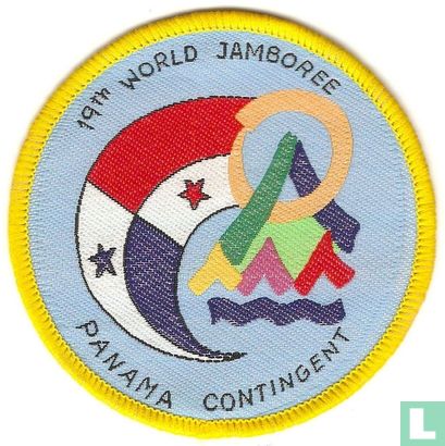 Panama contingent (fake) - 19th World Jamboree (yellow border)