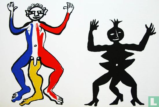 Litho 'Two figures (male and female)' - Afbeelding 2