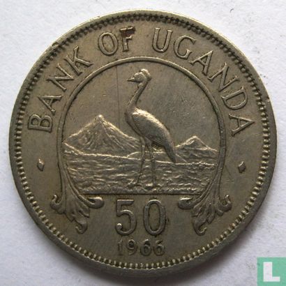 Uganda 50 cents 1966 - Afbeelding 1