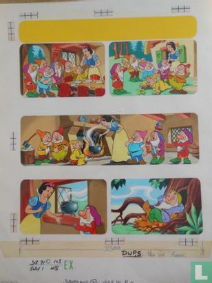 Walt Disney - Snowwhite and the 7 Dwarfs - origineel  - [jaren 70]   - Afbeelding 1