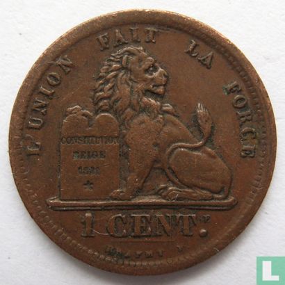 Belgique 1 centime 1833 - Image 2