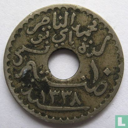 Tunesië 10 centimes 1920 (AH1338) - Afbeelding 2