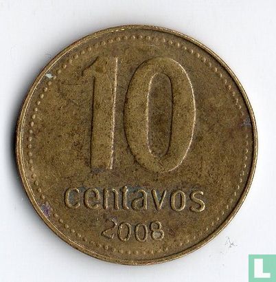 Argentine 10 centavos 2008 - Image 1