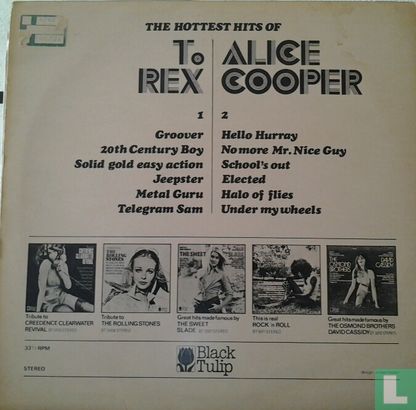 The hottest hits of: Alice Cooper & T. Rex - Bild 2