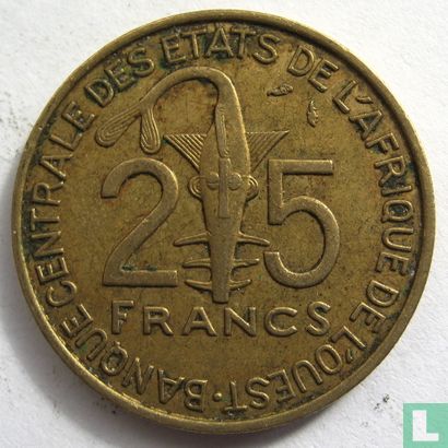 West African States 25 francs 1978 - Image 2