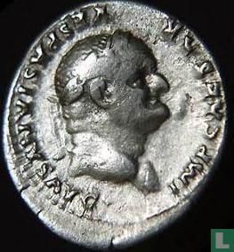 Roman Empire-AR Denarius Vespasian 69-79 a.d.  - Image 1