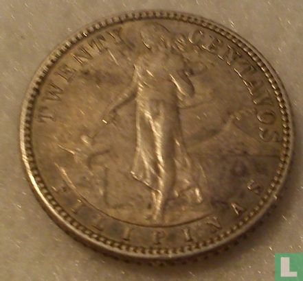 Filipijnen 20 centavos 1907 (S) - Afbeelding 2