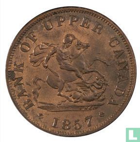 Upper Canada ½ penny 1857 - Image 1