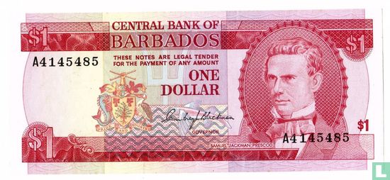 Barbade 1 $ 1973 - Image 1