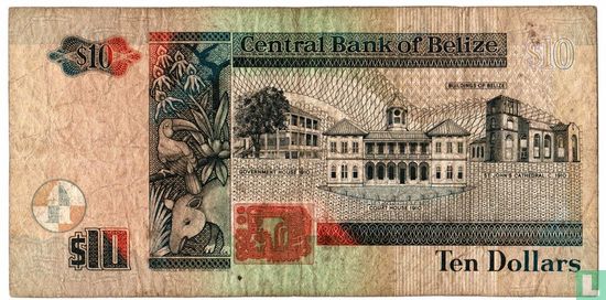 Belize 10 dollar 1997 - Image 2
