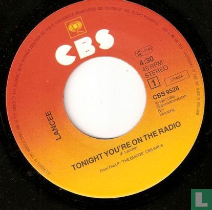 Tonight you're on the radio - Image 3