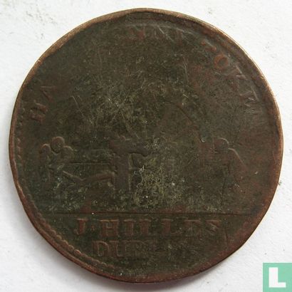 Ierland - Dublin - J Hilles 1 penny token 1813 - Afbeelding 2