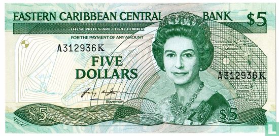 Ost. Karibik 5 Dollar K (St. Kitts) - Bild 1