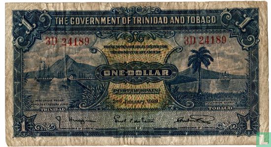 Trinidad und Tobago 1 dollar 1939 - Bild 1