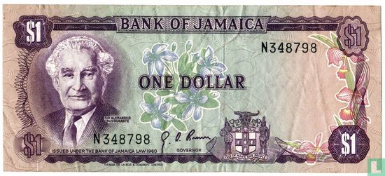 Jamaica 1 Dollar ND (1970/L1960) - Image 1