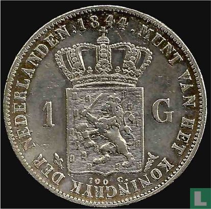 Pays-Bas 1 gulden 1844 - Image 1