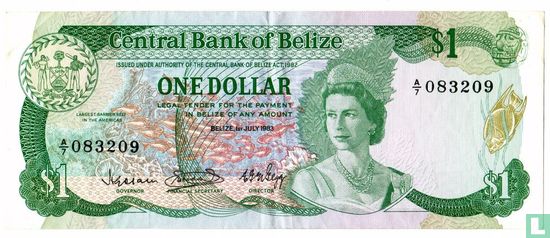 Belize 1 dollar 1983 - Image 1