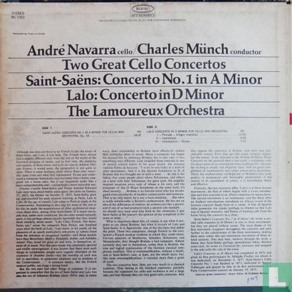 Two great cello concertos: Saint-Saëns: concerto no.1 in a minor / Lalo: concerto in d minor - Afbeelding 2