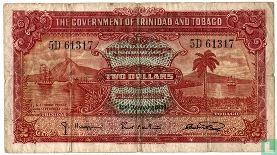 Trinidad et Tobago 2 dollar 1939 - Image 1