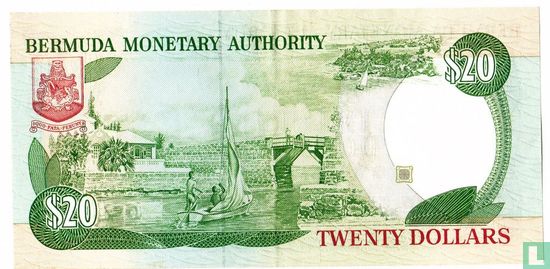 Bermuda 20 dollar 1989 - Afbeelding 2