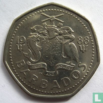 Barbade 1 dollar 1988 - Image 1