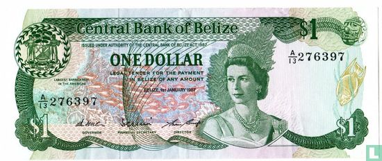 Belize 1 dollar 1987 - Afbeelding 1